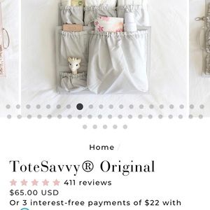 ToteSavvy “diaper bag” insert from Life in Play